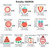 100Pcs 10 Styles Handmade Polymer Clay Beads CLAY-TA0001-65-5