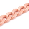 Handmade Opaque Acrylic Curb Chains AJEW-JB00925-03-2