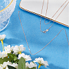 2Pcs 925 Sterling Silver Box Chain Necklaces NJEW-BBC0001-13RG-4
