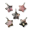 Natural Rhodonite Pendants GG-K002-10R-1