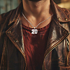 1Pc 304 Stainless Steel Figaro Chain Number Pendant Necklaces NJEW-BBC0001-28A-P-5