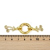 Brass Micro Pave Cubic Zirconia Spring Gate Rings KK-M322-07G-3