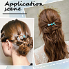 2 Bags 2 Styles Resin & Alloy Alligator Hair Clips AJEW-CY0001-39D-5
