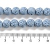 Synthetic Lava Rock Dyed Beads Strands G-H311-08C-06-5