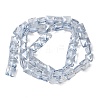 Electroplate Glass Beads Strands EGLA-L045-B-PL04-3