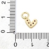 Brass Micro Pave Cubic Zirconia Charms ZIRC-F111-08G-08-3