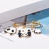 Panda Charm Enamel Brooch Pin JEWB-BR00063-01-2