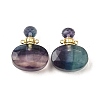 Natural Fluorite Perfume Bottle Pendants G-L623-07G-02-1