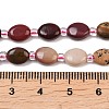 Natural Green Spot Jasper & Mookaite & Picture Jasper & Rhodonite & Lemon Jade Beads Strands G-Z135-A09-6