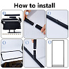 Adjustable Height Iron Wedding Sign Holder AJEW-WH0410-51EB-3