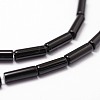 Natural Black Onyx Beads Strands X-G-P161-38-13x4mm-3