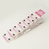 Stainless Steel Magnetic Ear Studs with Rhinestone EJEW-I054C-04-3