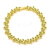 Rack Plating Brass Pave Cubic Zirconia Butterfly Link Bracelets for Women BJEW-B110-05G-04-1