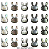 5Pcs Natural Black Lip Shell Beads SHEL-YW0001-22-1