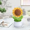 1Pc Sunflower Yarn & PVC Display Decoration DJEW-SC0001-19-7