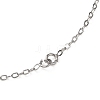 1.5MM Brass Cable Chain Necklace Making NJEW-A071-14P-2