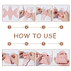 12Pcs Folding Hollow Heart Bag Shaped PU Leather Candy Gift Tote Boxes for Christmas Party Wedding Favors ABAG-AR0001-10-3