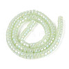 AB Color Plated Imitation Jade Glass Beads Strands GLAA-T026-3x6mm-J02-2
