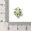 Brass Micro Pave Cubic Zirconia Pendants KK-M295-15G-01-3