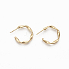 Semicircular Brass Stud Earrings LS-KK-Q762-016G-NF-1