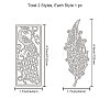 2Pcs 2 Style Carbon Steel Cutting Dies Stencils DIY-DM0002-54-2