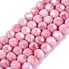Anti-Tarnish Electroplate Glass Beads Strands EGLA-ZX010-4mm-03-1