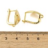 Brass Hoop Earrings Findings KK-B089-41G-3