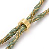 Nylon Cord Silder Bracelets MAK-C003-03G-14-2