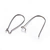 Brass Hoop Earrings Findings Kidney Ear Wires LS-X-EC221-B-2
