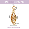 2Pcs 2 Colors Brass Hollow Horse Eye Box Clasps KK-GO0002-37-2