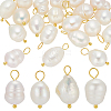 20Pcs Natural Cultured Freshwater Pearl Rice Pendants PEAR-ME0001-05-1