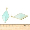 Natural Flower Amazonite Faceted Big Pendants G-L623-04G-01-3