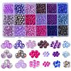 DIY Glass Round Beads & Seed Beads Jewelry Making Finding Kits DIY-FS0005-95-1