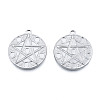 Non-Tarnish 201 Stainless Steel Pendants STAS-N098-214P-3