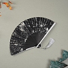 Chinese Style Folding Fan with Tassel PW-WGAEEA4-01-1