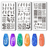 Stainless Steel DIY Nail Art Templates MRMJ-WH0092-019-1