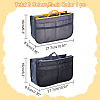 WADORN 2Pcs 2 Colors Purse Multifunctional Organizer Insert FIND-WR0010-69C-2