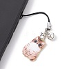 Cat Alloy Enamel Mobile Straps HJEW-JM01441-4