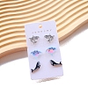 Acrylic Stud Earrings for Women PW-WGA7F7E-01-4