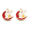 Alloy Enamel Pendants ENAM-N054-90E-3