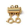 2-Strand 4-Hole Alloy Magnetic Slide Lock Clasps FIND-TAC0014-69B-G-1