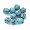 Dyed Synthetic Turquoise Sphere Beads GG-CBA391B-02B-01-1