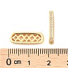 Brass Micro Pave Cubic Zirconia Multi-Strand Links KK-P239-02B-G-3
