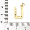 Brass Micro Pave Cubic Zirconia Pendants KK-V014-01G-21-3