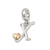 Brass European Dangle Charms KK-Z097-01X-GP-1