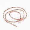 Eco-Friendly Long-Lasting Plated Non-magnetic Synthetic Hematite Smooth Beads Strands G-I175-34-2mm-RG-2