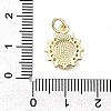 Brass Micro Pave Cubic Zirconia Pendants KK-P336-04B-G-3