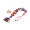 7 Chakra Nuggets Natural Gemstone Pocket Pendant Decorations HJEW-JM01049-04-3
