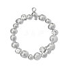 304 Stainless Steel with Crystal Rhinestone Pendants RB-OY001-23P-1