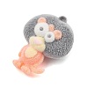 Animal Theme Flocking Silicone Pendants SIL-C012-03C-2